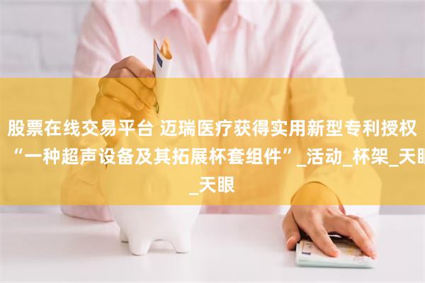 股票在线交易平台 迈瑞医疗获得实用新型专利授权：“一种超声设备及其拓展杯套组件”_活动_杯架_天眼
