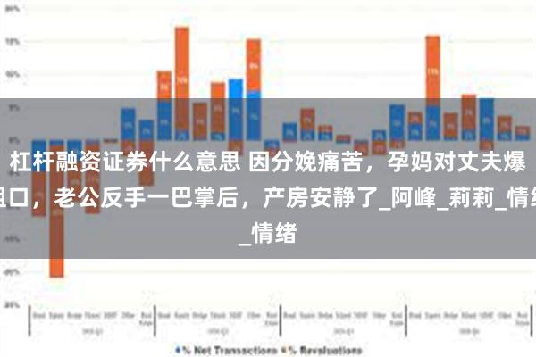杠杆融资证券什么意思 因分娩痛苦，孕妈对丈夫爆粗口，老公反手一巴掌后，产房安静了_阿峰_莉莉_情绪