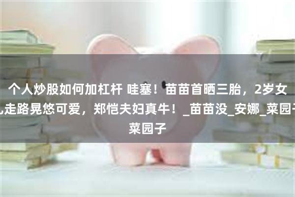 个人炒股如何加杠杆 哇塞！苗苗首晒三胎，2岁女儿走路晃悠可爱，郑恺夫妇真牛！_苗苗没_安娜_菜园子