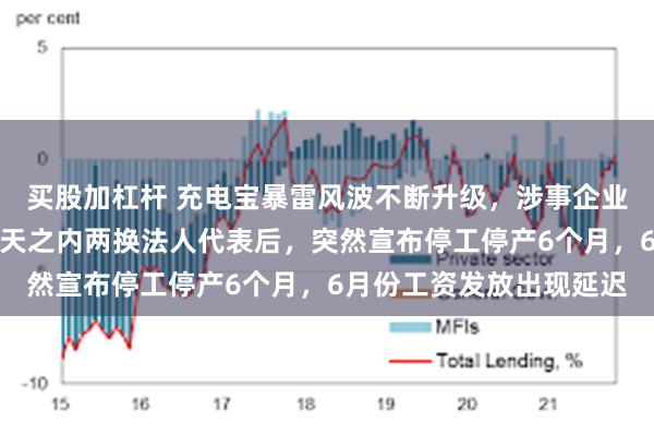 买股加杠杆 充电宝暴雷风波不断升级，涉事企业罗马仕撑不住了！在四天之内两换法人代表后，突然宣布停工停产6个月，6月份工资发放出现延迟