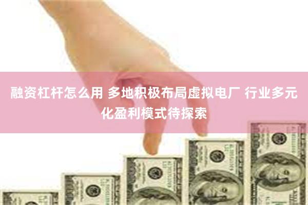 融资杠杆怎么用 多地积极布局虚拟电厂 行业多元化盈利模式待探索