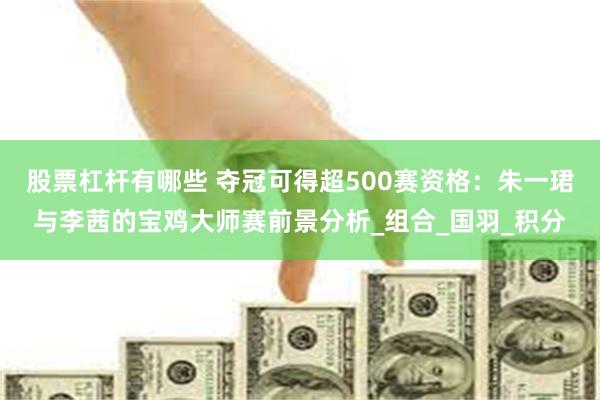 股票杠杆有哪些 夺冠可得超500赛资格：朱一珺与李茜的宝鸡大师赛前景分析_组合_国羽_积分